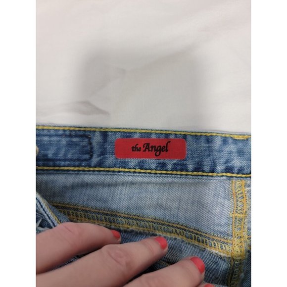 AG Adriano Goldschmied The Angel Size 28 R Bootcut Light Wash Flare Jeans EUC - Picture 4 of 10